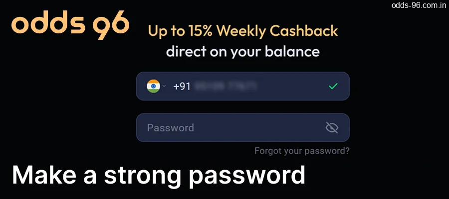 Create a strong password for your CV666 Casino Bonuses account