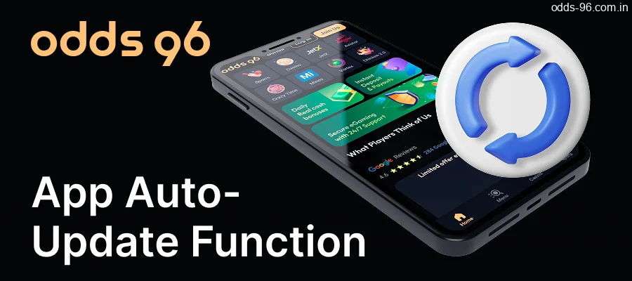 The auto update function of the android CV666 Casino Bonuses app