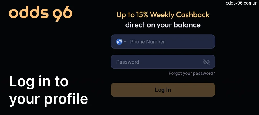 Log in to your CV666 Casino Bonuses profile