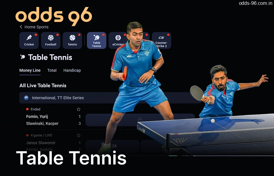 Betting on Table Tennis is available on the CV666 Casino Bonuses website