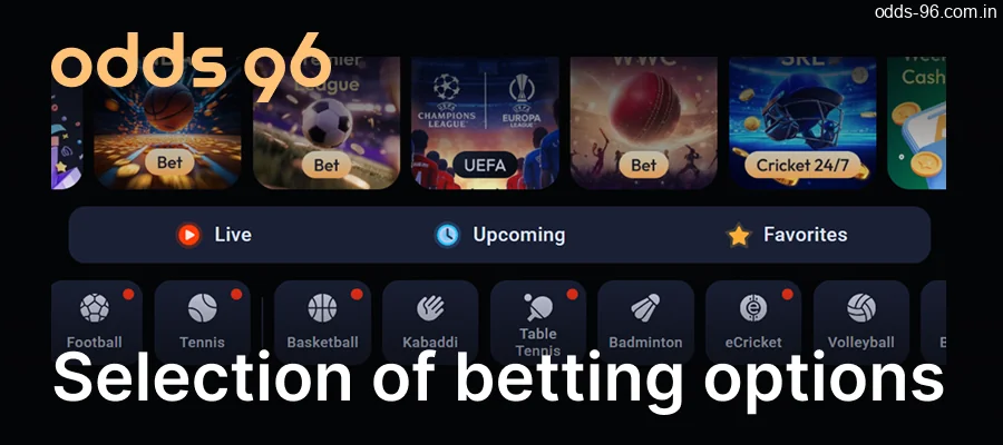 The CV666 Casino Bonuses website offers a variety of betting options